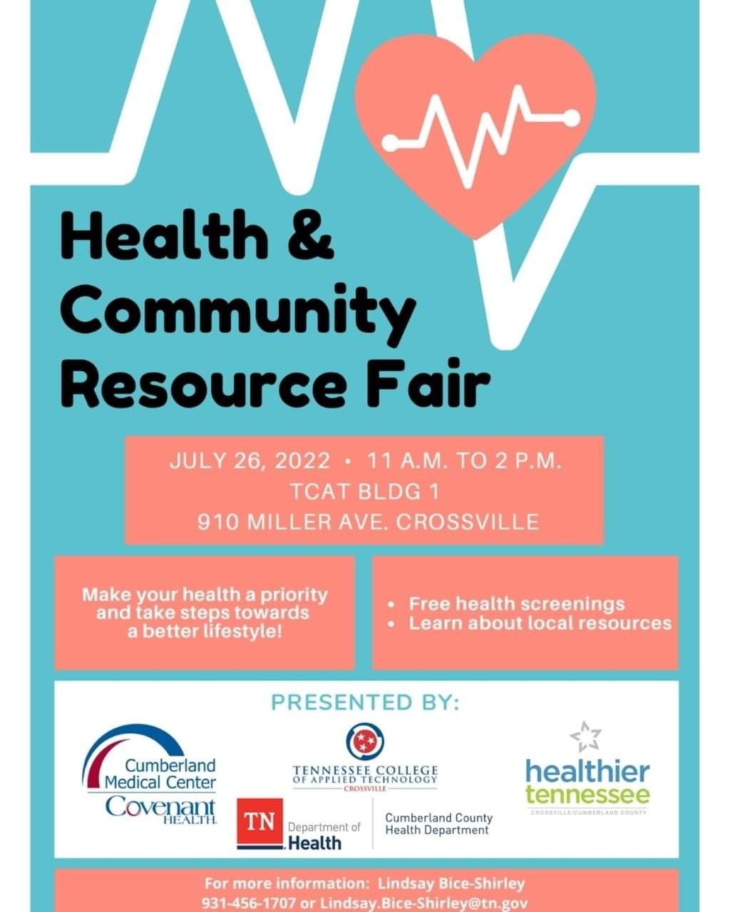 Health And Community Resource Fair July 26, 2022