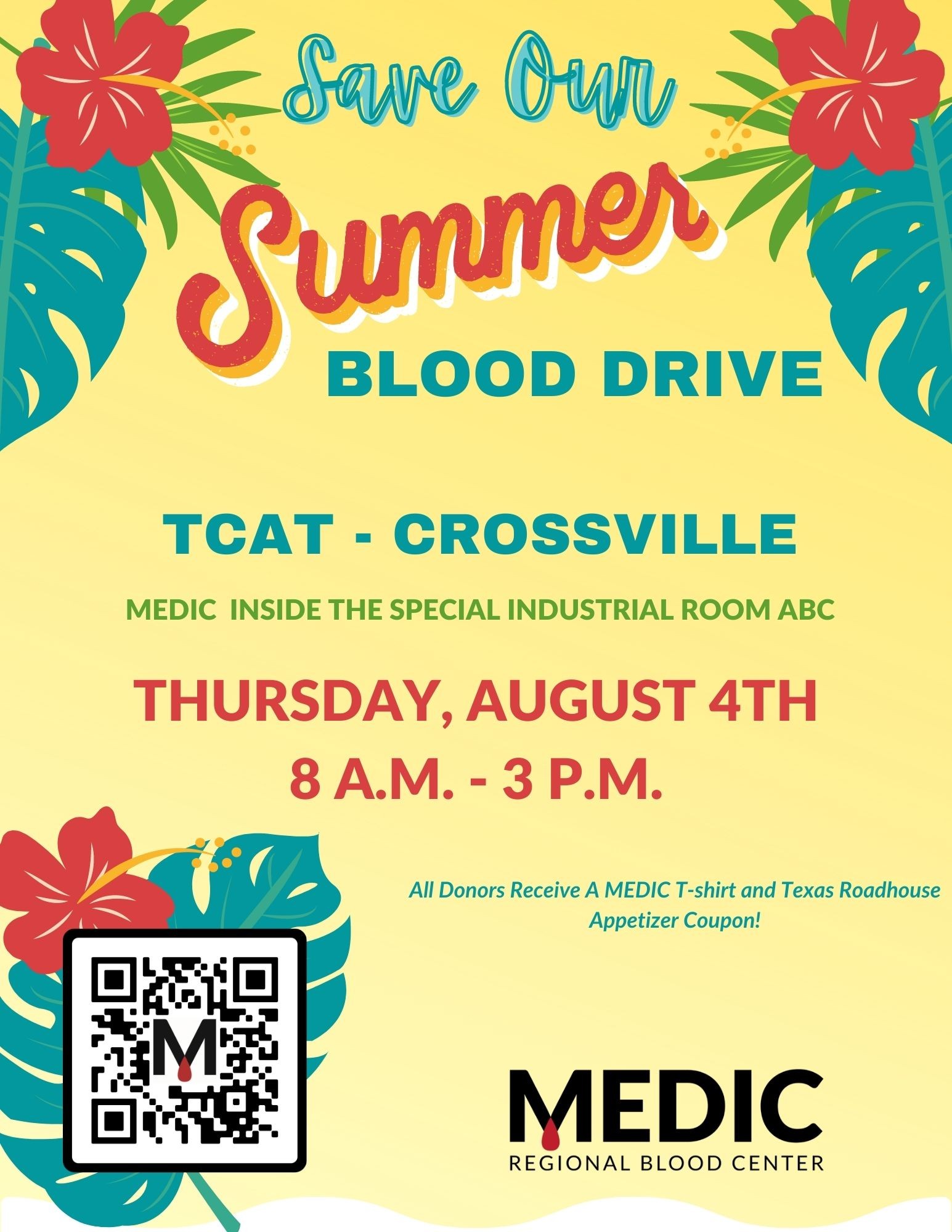 Medic Blood Drive August 4, 2022