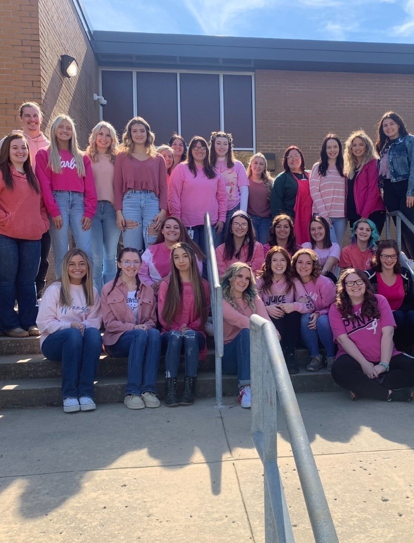 Pink out at TCAT! Thank you TCAT students for supporting and raising awareness.
